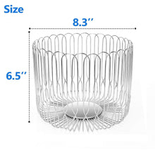 Load image into Gallery viewer, Order now fruit basket bowl stainless steel large wire fruit storage basket with bread for kitchen counter lanejoy