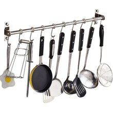 Load image into Gallery viewer, Selection lzttyee stainless steel pot pan rack wall mounted lid holder organizer multifunctional kitchen utensils 10 hooks