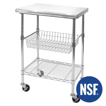 Load image into Gallery viewer, Online shopping seville classics stainless steel nsf certified professional kitchen work table cart 24 w x 20 d x 36 h