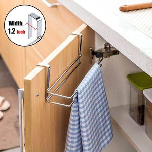 Organize with paper towel holder aiduy hanging paper towel holder under cabinet paper towel rack hanger over the door kitchen roll holder stainless steel