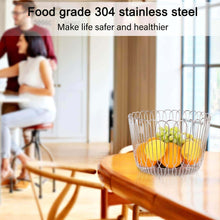 Load image into Gallery viewer, On amazon fruit basket bowl stainless steel large wire fruit storage basket with bread for kitchen counter lanejoy