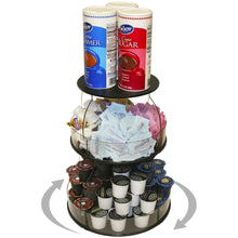 Load image into Gallery viewer, Best kitchen organizer that spins for easy access only 12 of counter space all your used daily items at your fingertips bonus clear sides keep it in proudly made in the usa