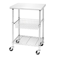 Load image into Gallery viewer, Home seville classics stainless steel nsf certified professional kitchen work table cart 24 w x 20 d x 36 h