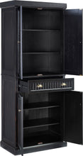 Load image into Gallery viewer, Storage organizer crosley furniture seaside kitchen pantry cabinet distressed black