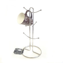 Load image into Gallery viewer, Try modern design satin nickel mug tree keeps your kitchen organized