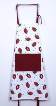 Load image into Gallery viewer, Products casa decors set of apron oven mitt pot holder pair of kitchen towels in a unique berry blast design made of 100 cotton eco friendly safe value pack and ideal gift set kitchen linen set