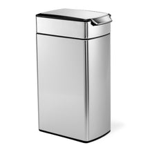 Load image into Gallery viewer, Get simplehuman 40 liter 10 6 gallon stainless steel slim touch bar kitchen trash can brushed stainless steel