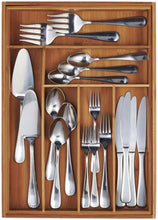 Load image into Gallery viewer, On amazon amazonbasics bamboo expandable kitchen utensils drawer organizer