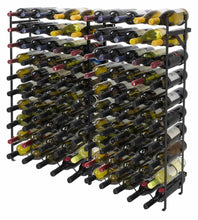 Load image into Gallery viewer, Exclusive sorbus display rack large capacity wobble free shelves storage stand for bar basement wine cellar kitchen dining room etc black height 40 100 bottle