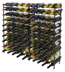 Exclusive sorbus display rack large capacity wobble free shelves storage stand for bar basement wine cellar kitchen dining room etc black height 40 100 bottle
