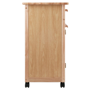 Buy winsome wood single drawer kitchen cabinet storage cart natural