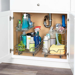 Buy now slide out cabinet organizer 11w x 18d x 14 1 2h requires at least 12 cabinet opening kitchen cabinet pull out two tier roll out sliding shelves storage organizer for extra storage
