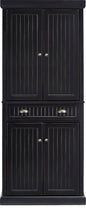 Load image into Gallery viewer, The best crosley furniture seaside kitchen pantry cabinet distressed black