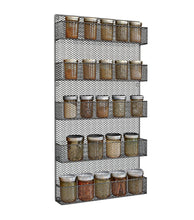 Load image into Gallery viewer, Great spice rack wall mount spice rack organizer use as a wall mounted spice rack great storage capacity for kitchen spicy shelf the best spice rack 5 tier shelves